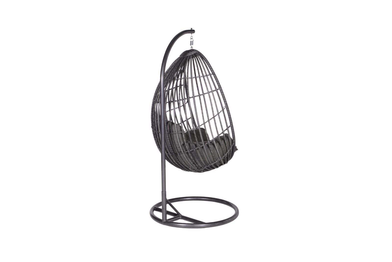 Hangstoel Panama swing chair egg carbon bl./earl grey/dark grey 10970GS rechtsachter 5MB scaled