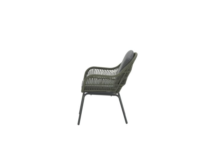 Triton dining stoel - c. bl/rope moss groen/mys. grey stoel triton dining stoel groen grijs VanderSpek zeikant