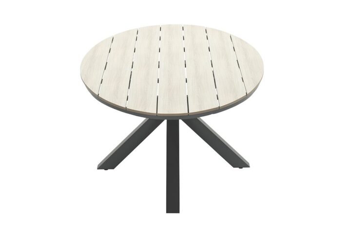 Edison tafel ovaal 280cm - carbon black/ light teak polywood 21640NF rechts2 1200