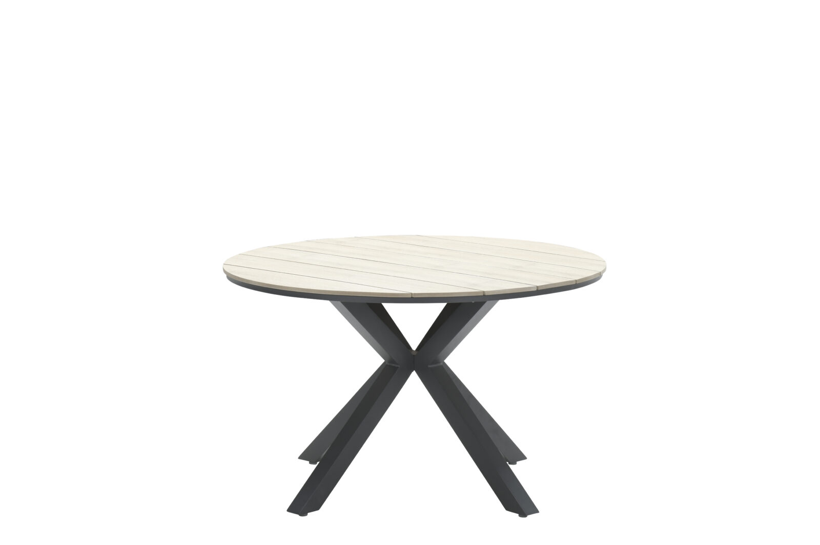 Edison tafel Ø122 cm - carbon black/ light teak polywood 21642NF 2 5MB scaled