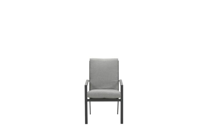 Sergio dining fauteuil - carbon black/ licht grijs 58046EG voor 1200