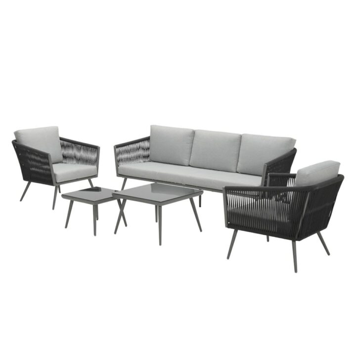 Loungeset Canberra | Aluminium | 5-persoons | Rope Canberra 80320FG 80320FG N