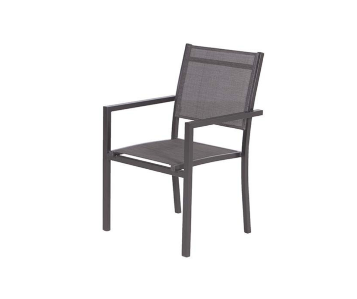 Moon dining stoel antraciet Sergio dining fauteuil carbon black licht grijs 1