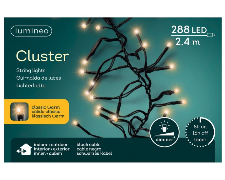 Ledverlichting Cluster 288LED – 2,4 meter Cluster2.4m