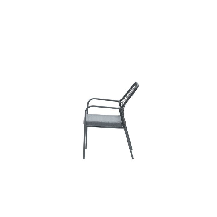 Dido dining fauteuil | carbon black / zwart stoel dido dining zwart VanderSpek zeikant