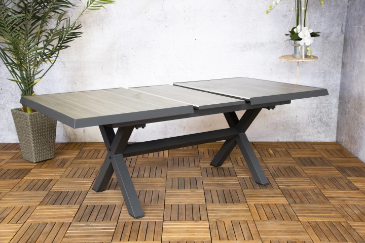 Monaco tafel uitschuifbaar | keramiek | grijs tafel monaco grijs VandersSpek uitschuifbaar scaled