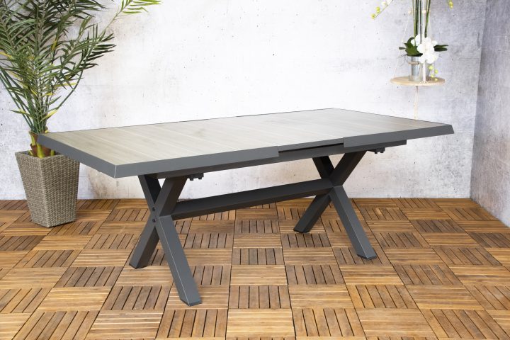 Monaco tafel uitschuifbaar | keramiek | grijs tafel monaco grijs VandersSpek variant scaled