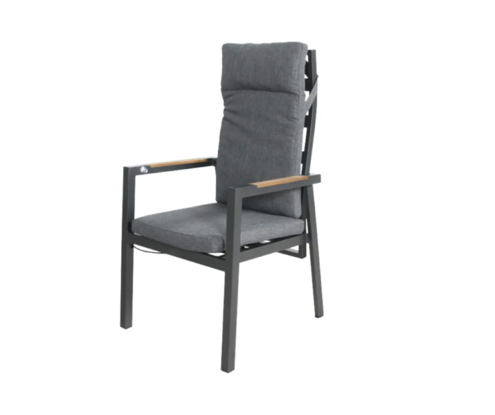 Tuinstoel Levy | Teak armleuning | Stapelbaar | Verstelbare stoel Tuinstoel Levy Teak armleuning Stapelbaar Verstelbare stoel