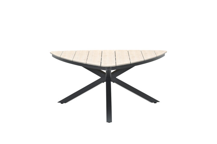 Edison tafel driehoek - carbon black/ light teak polywood 21880NF 1 scaled