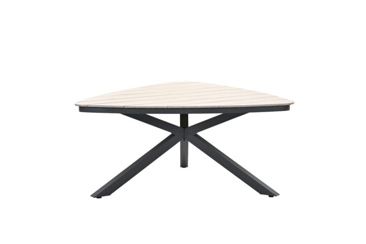 Edison tafel driehoek - carbon black/ light teak polywood 21880NF 2 scaled