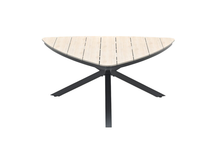 Edison tafel driehoek - carbon black/ light teak polywood 21880NF 3 scaled