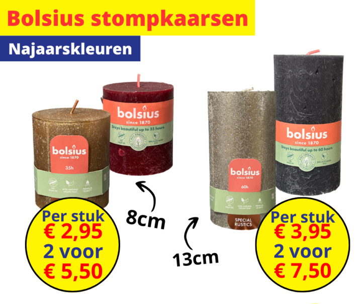 Bolsius stompkaarsen 23 1