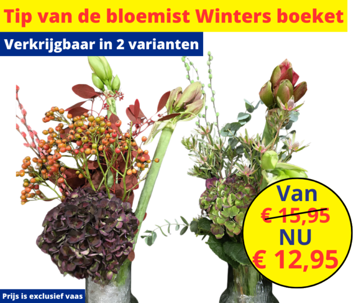 Tip van de bloemist | Winters boeket 30