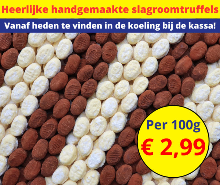 Heerlijke handgemaakte slagroomtruffels: Vanaf heden te vinden in de koeling bij de kassa! 8 2