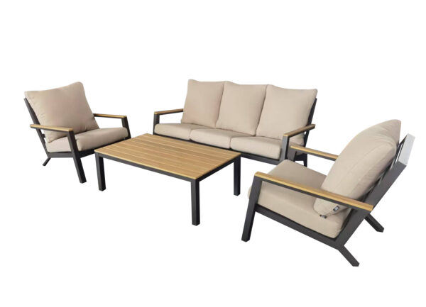 Loungeset Chester | 4-delig | Antraciet