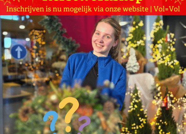 bloemenworkshop kerst