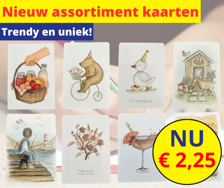 nieuw assortiment kaarten