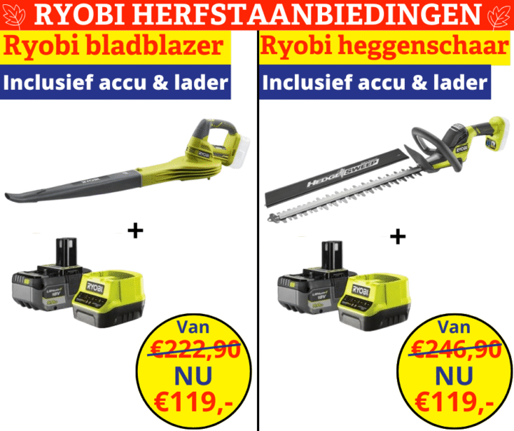 ryobi herfstaanbiedingen