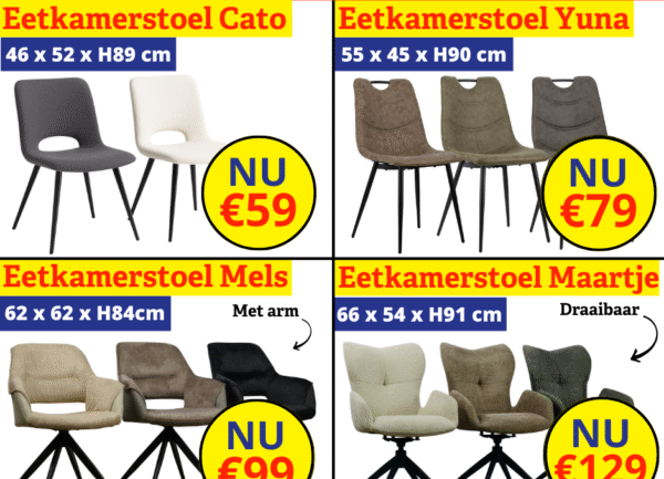 voordelige eetkamerstoelen
