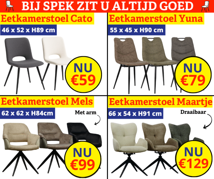 voordelige eetkamerstoelen