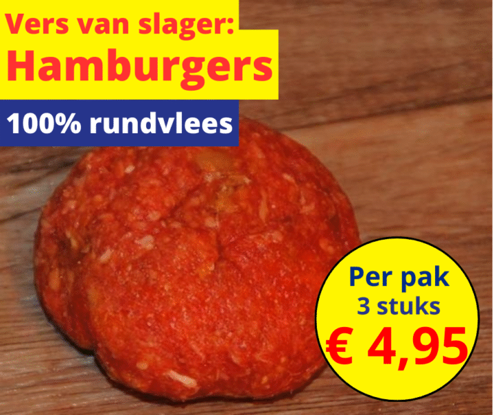 Vers van de slager: Hamburgers
