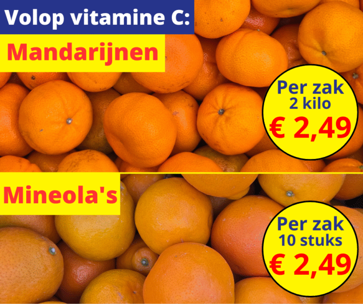 Volop Vitamine C: Mandarijnen & mineola’s