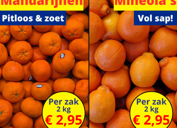 Mandarijnen & mineola’s