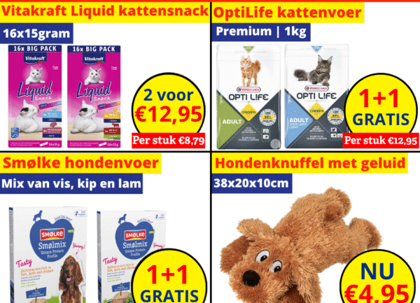 Home 19 dierenkoopjes