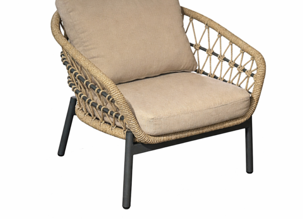 Dakota lounge stoel antraciet