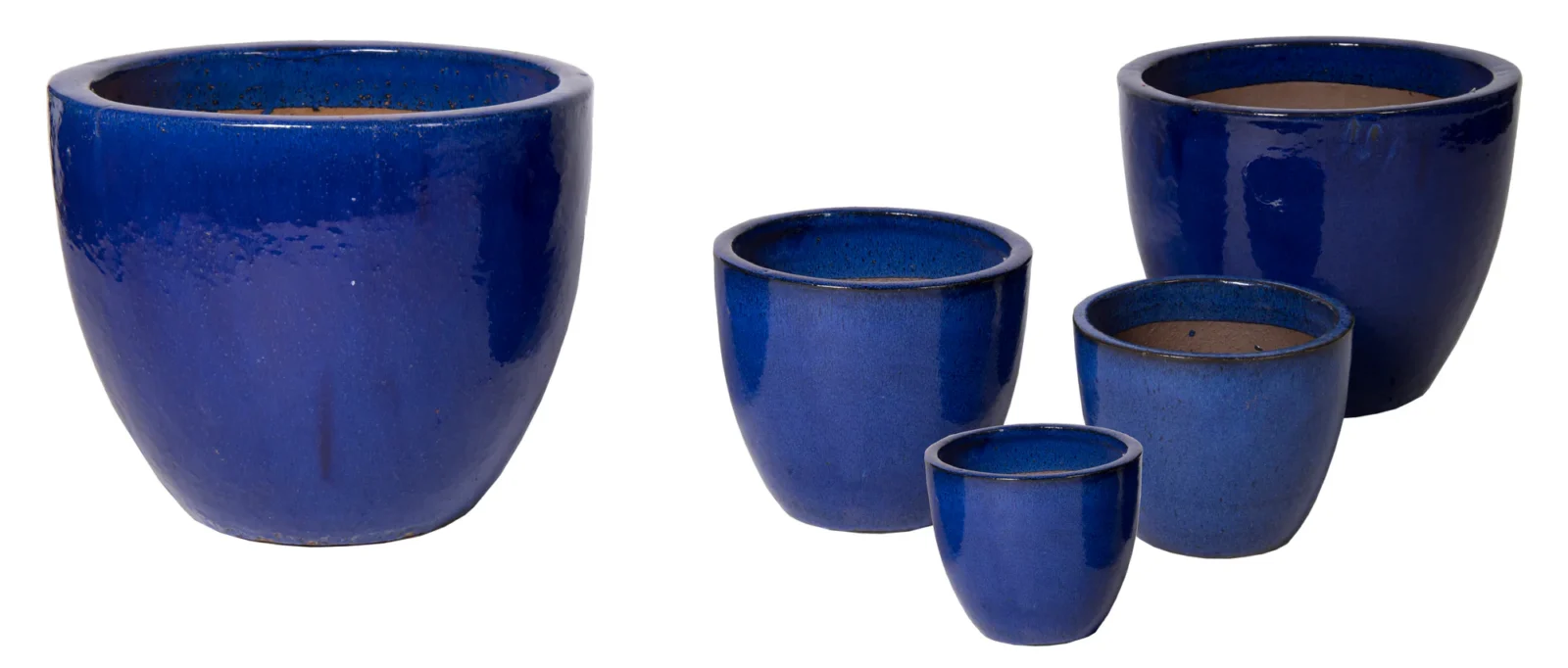 Afbeedling Glazed Egg Pot Blue - Spekvoordeel.nl