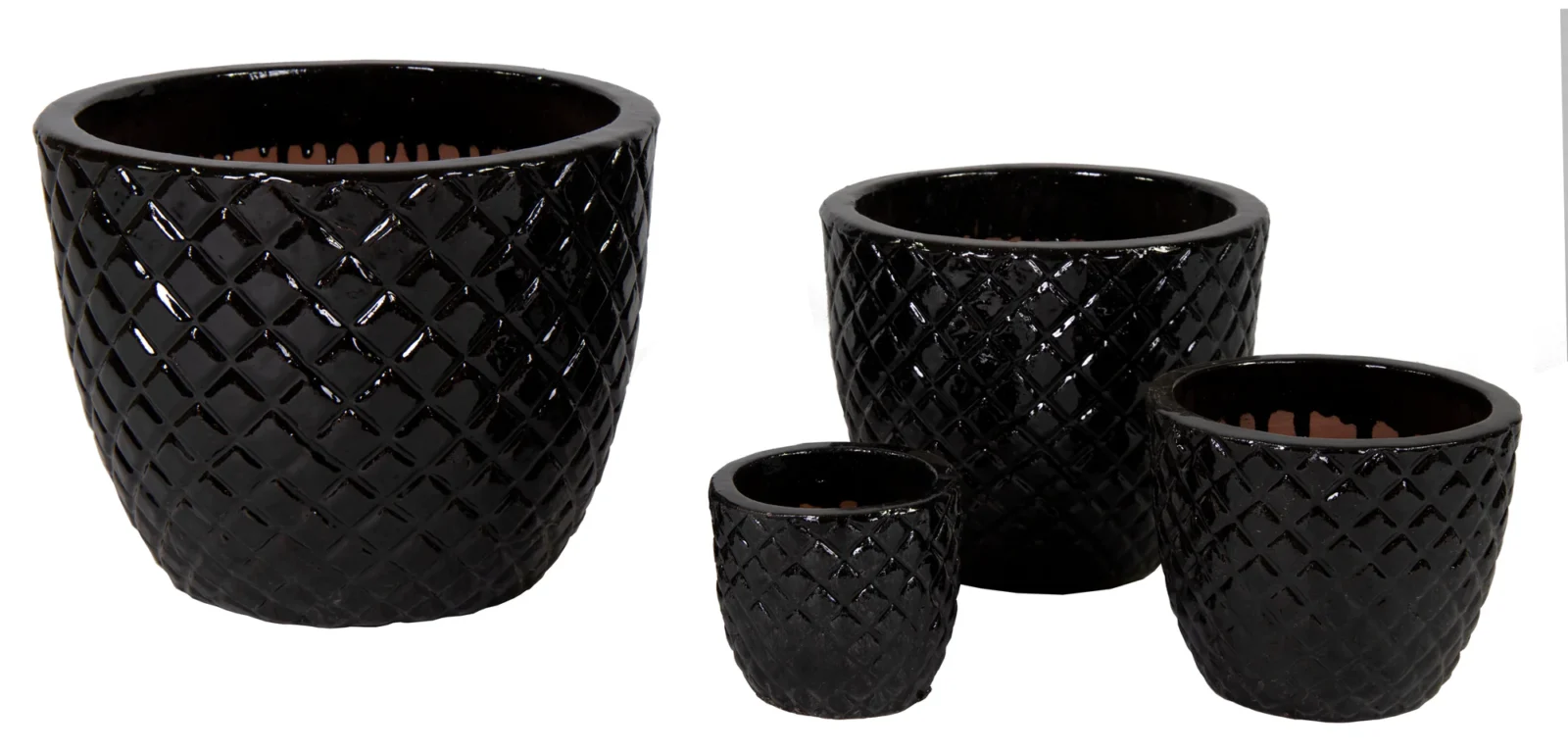 Afbeedling Glazed Egg Pineapple Shiny Black - Spekvoordeel.nl