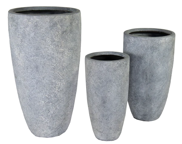 Afbeedling Arizona High Vase Washed Grey - Spekvoordeel.nl