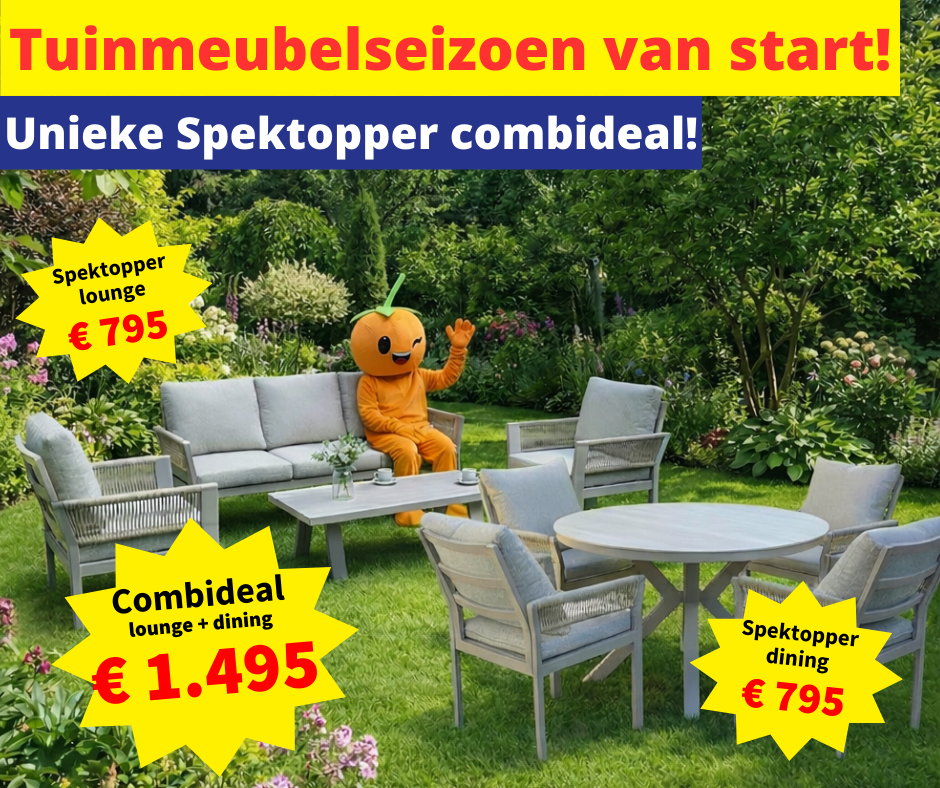 Afbeedling Tuinmeubelseizoen van start - Spekvoordeel.nl