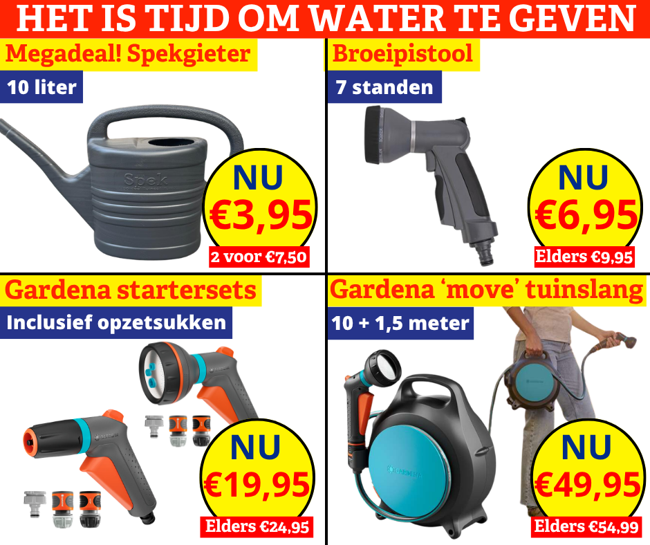 tijd om water te geven