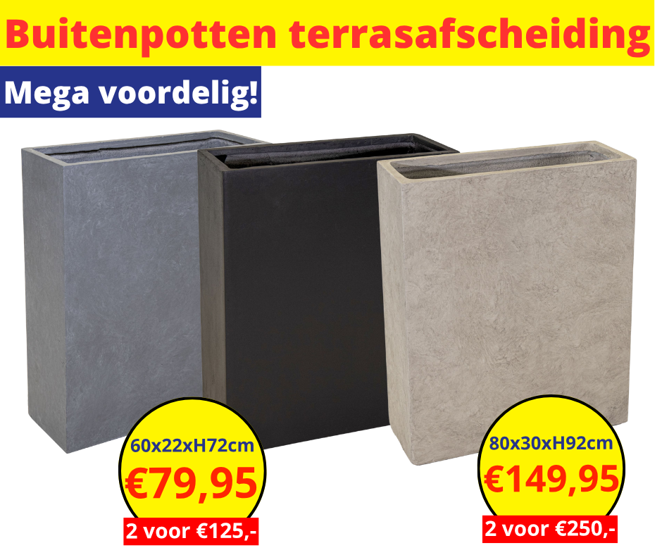 Buitenpotten terrasafscheiding