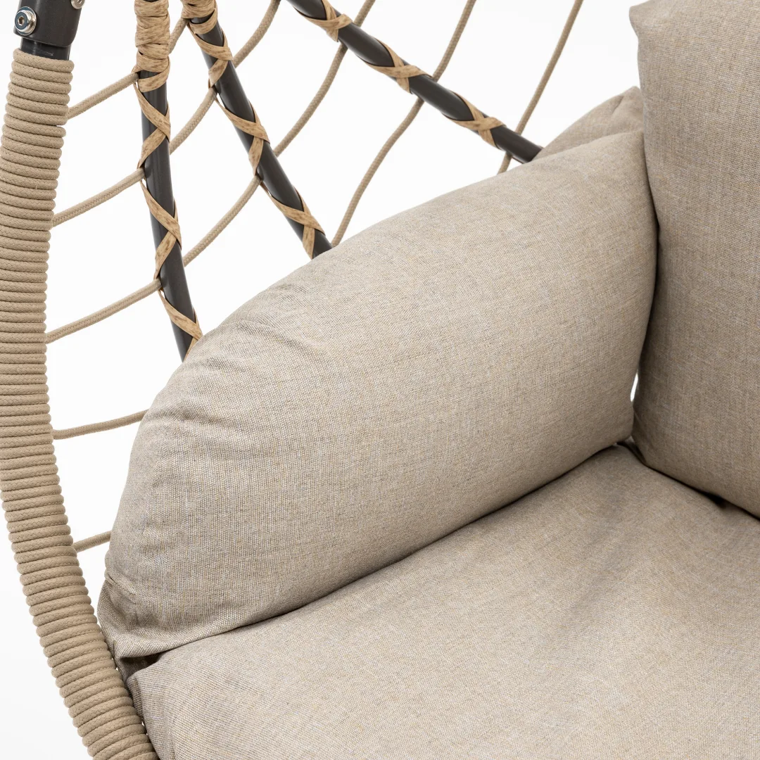 Hangstoel Spek egg | Swing chair | Beige - Afbeelding 2