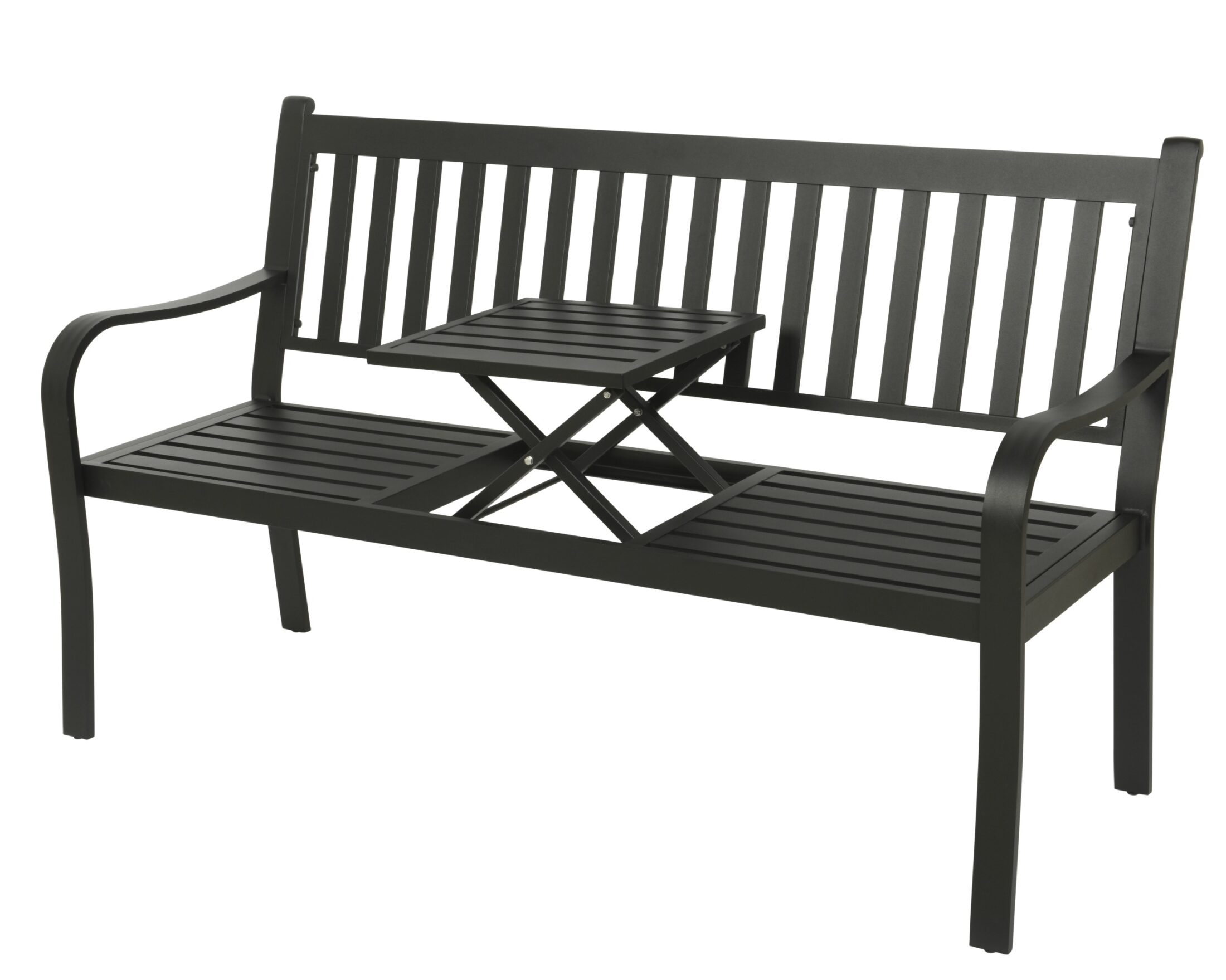 Afbeedling Nottingham tuinbank zwart - Spekvoordeel.nl