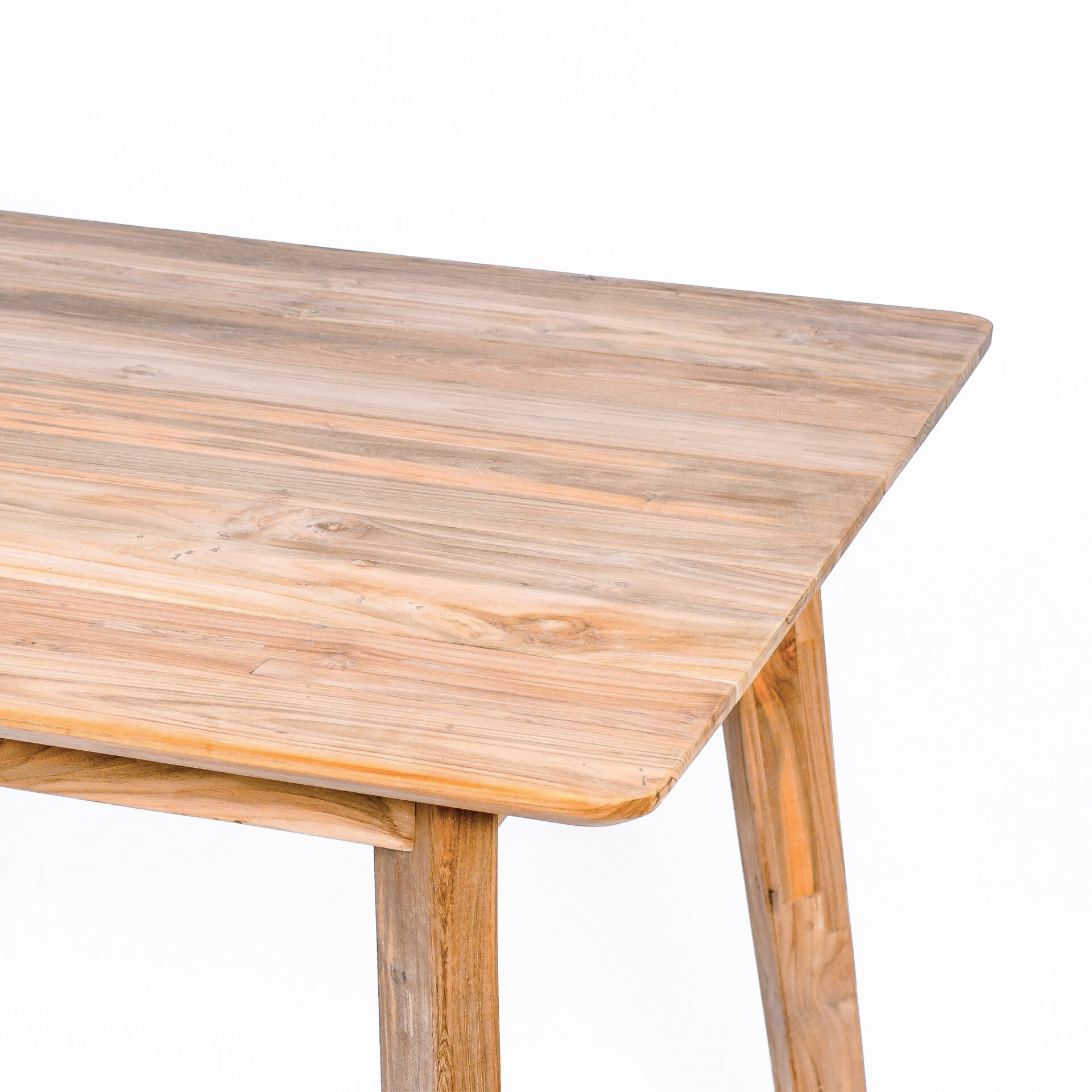 Teak tafel Bromo + 4x stoel Philipe | Diningset - Afbeelding 3