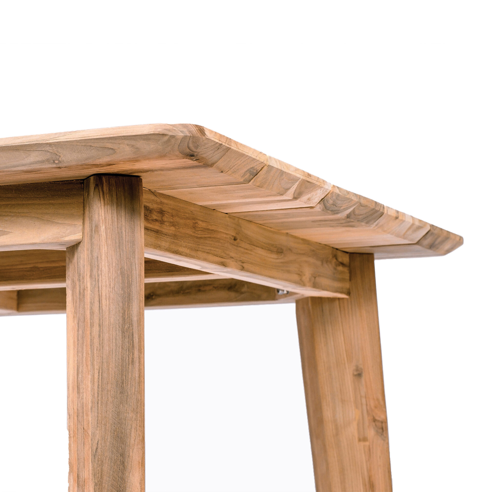 Teak tafel Bromo + 4x stoel Philipe | Diningset - Afbeelding 4