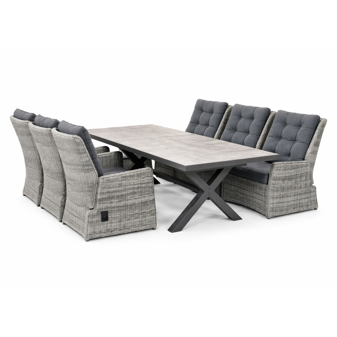 Afbeedling Tafel Monaco + 6x stoel Cindy