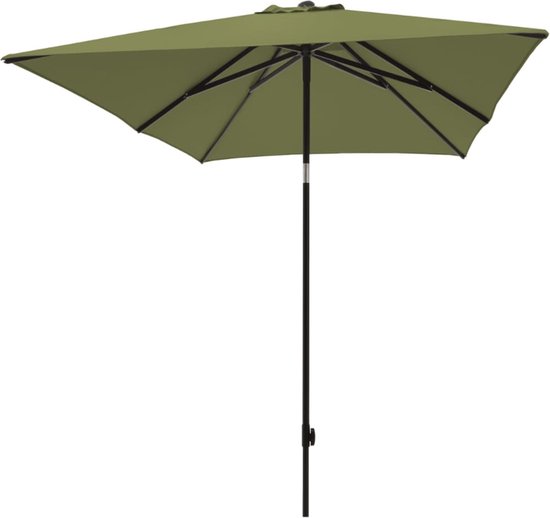 Afbeedling Parasol Moraira 230x230cm groen - Spekvoordeel.nl