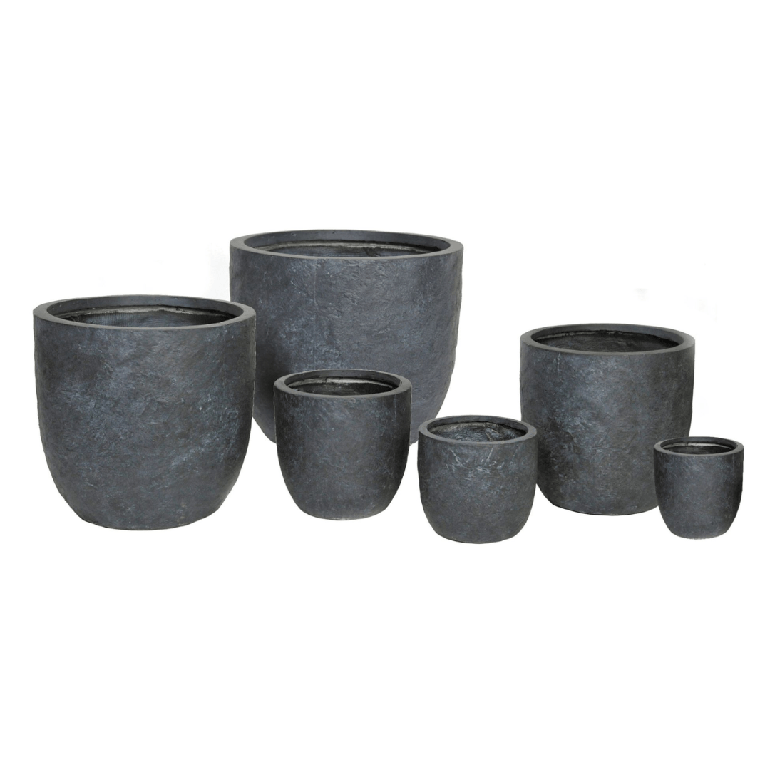 Afbeedling Arizona Egg Pot Graphite - Spekvoordeel.nl