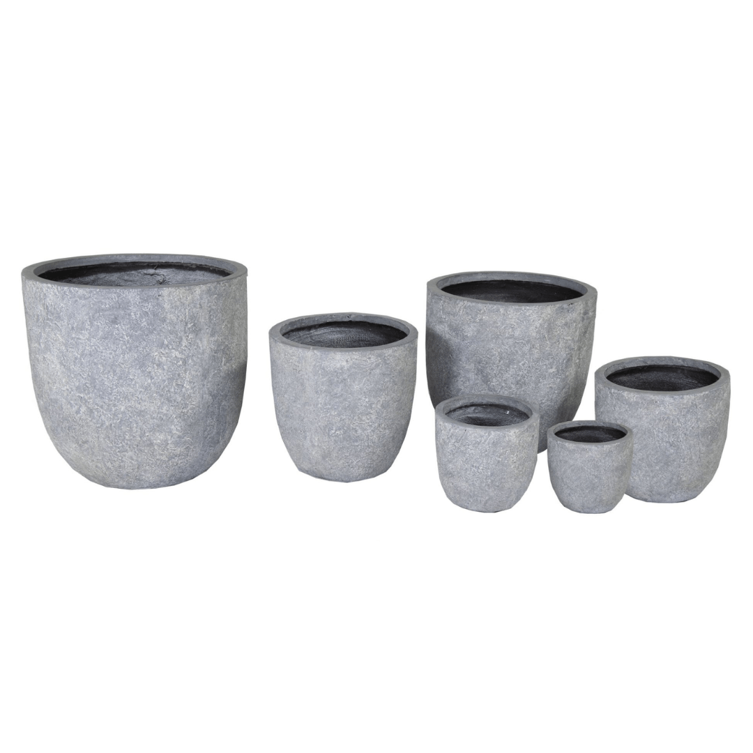 Afbeedling Arizona Egg Pot Washed Grey - Spekvoordeel.nl