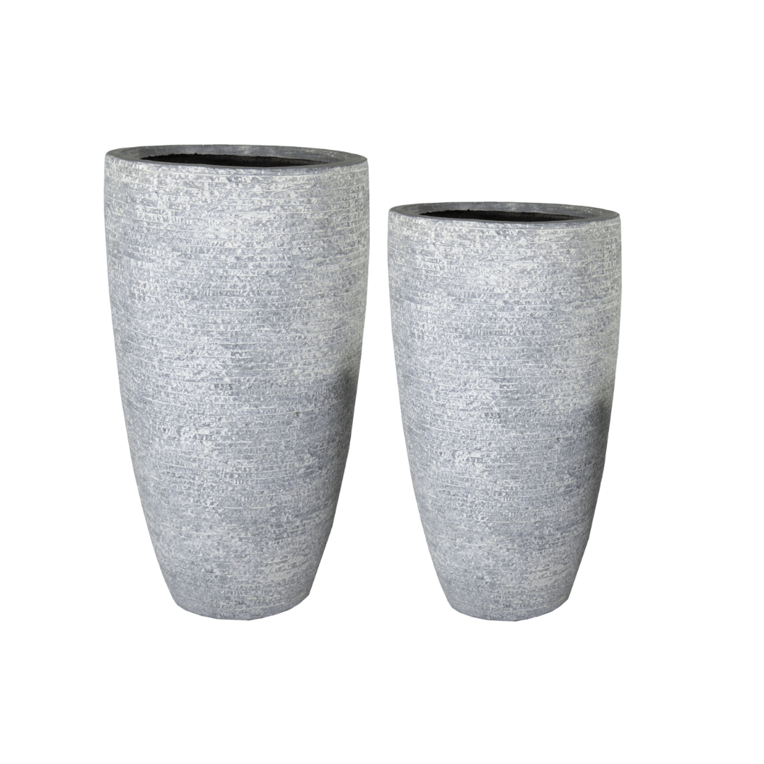 Afbeedling Utah High Vase Washed Grey - Spekvoordeel.nl