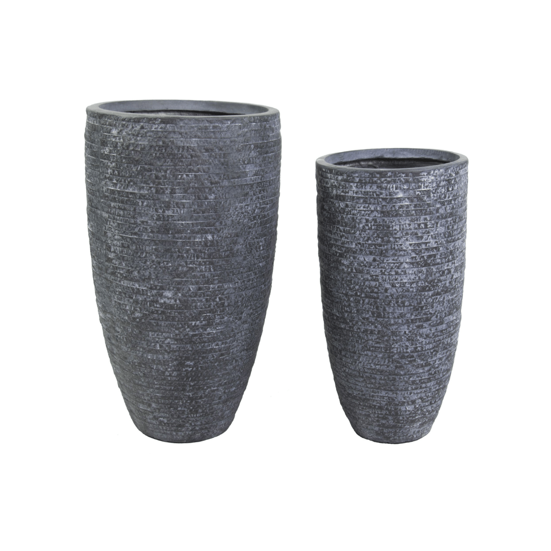Afbeedling Utah High Vase Graphite - Spekvoordeel.nl