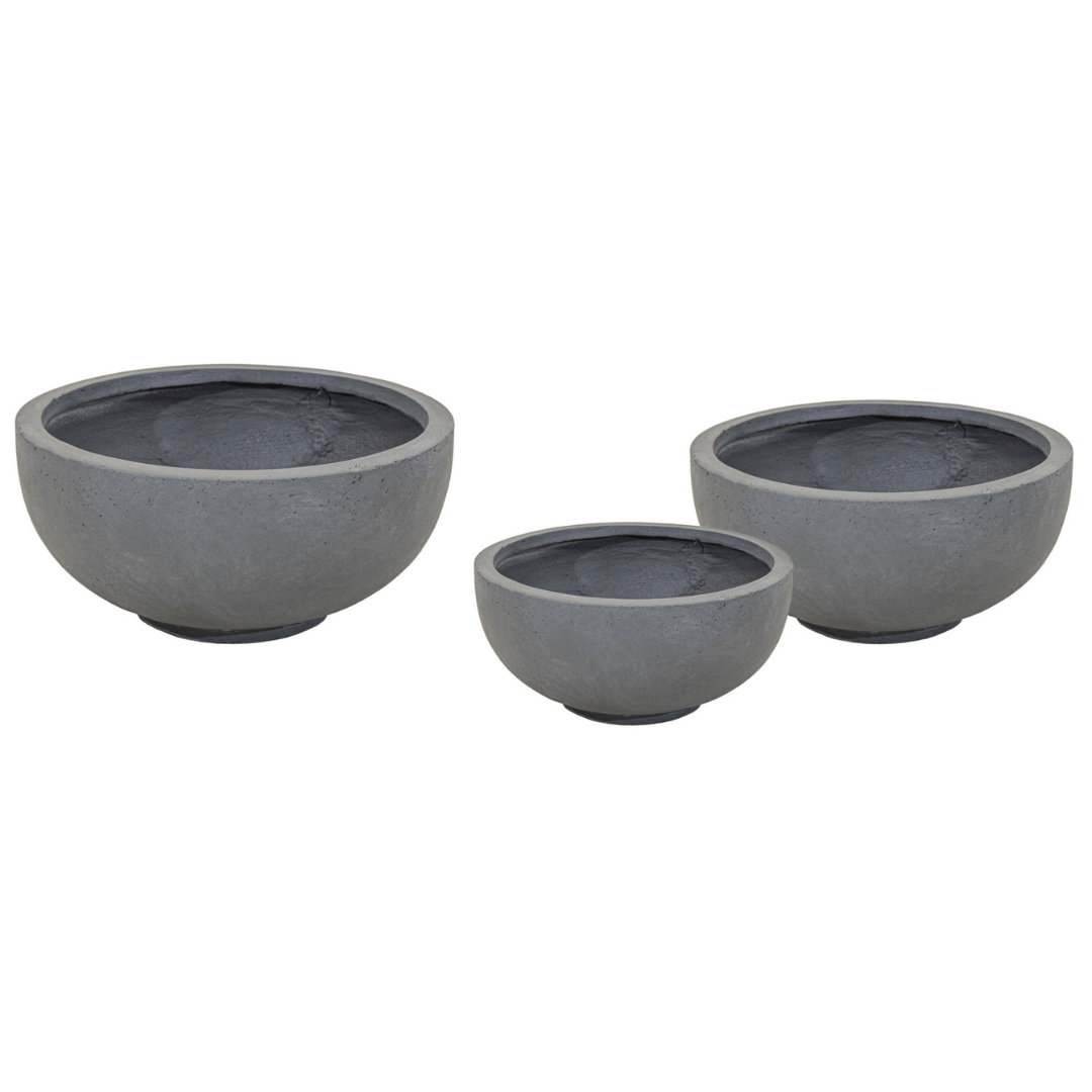 Afbeedling Clayfibre Round Bowl Authgrey - Spekvoordeel.nl