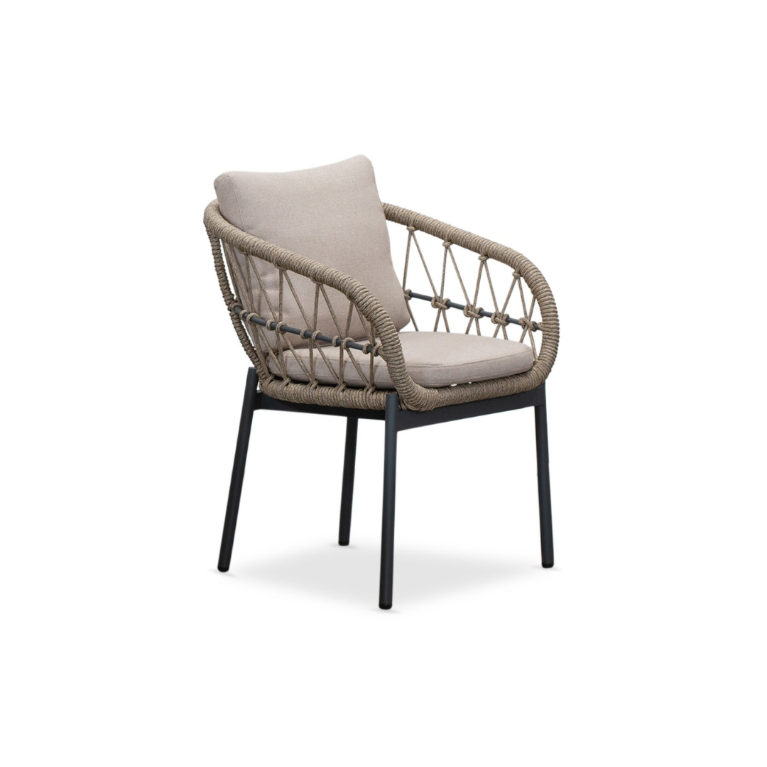 Afbeedling Dakota dining stoel Antraciet - Spekvoordeel.nl