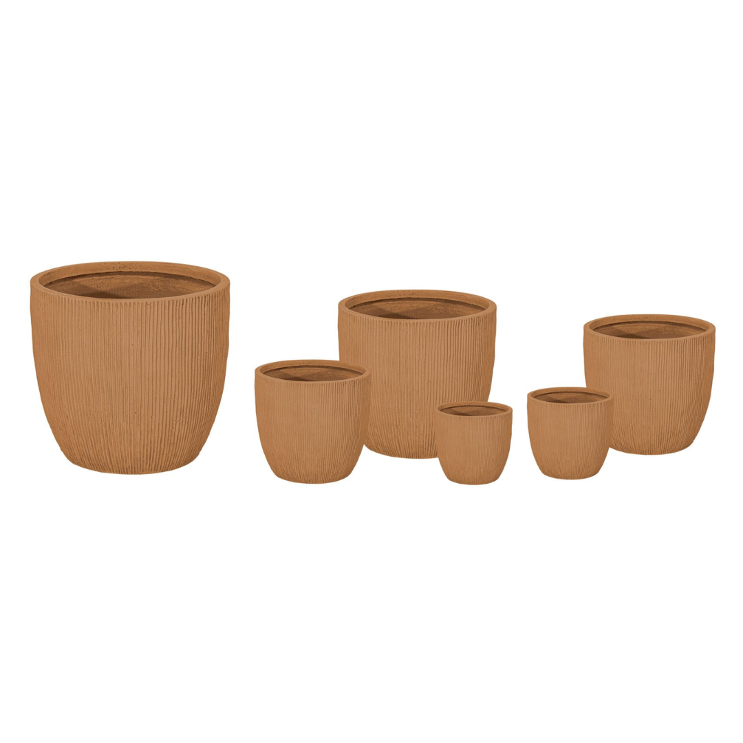 Afbeedling Nora Egg Pot Camel - Spekvoordeel.nl