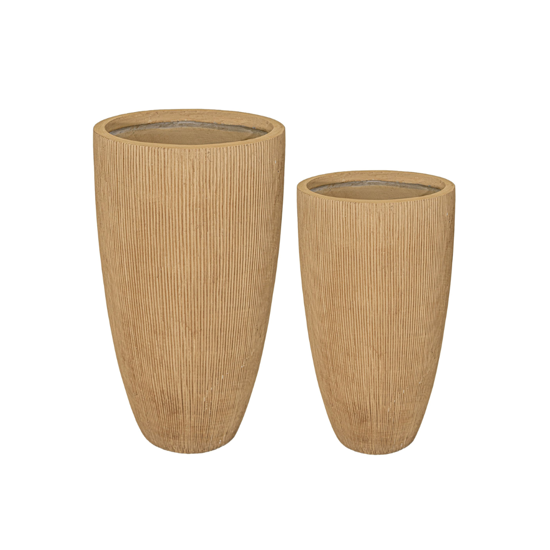 Afbeedling Nora High Vase Camel - Spekvoordeel.nl