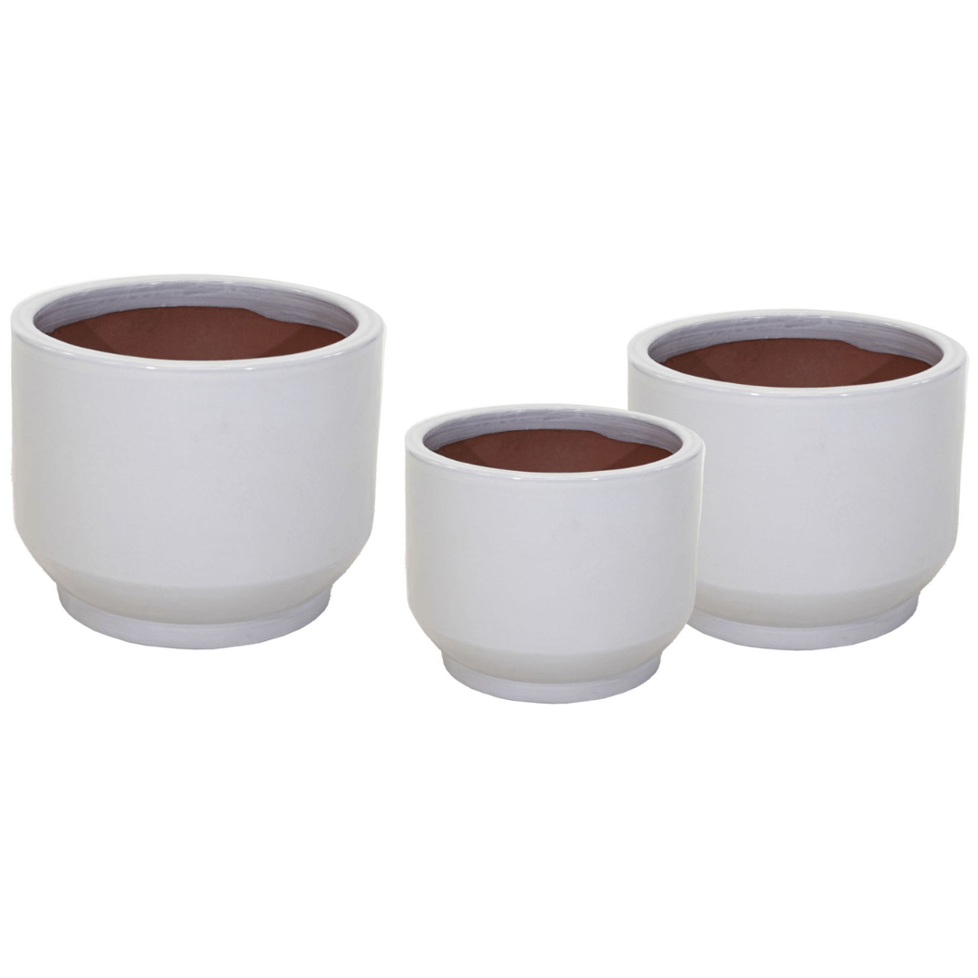 Afbeedling Glazed Pedestal White - Spekvoordeel.nl